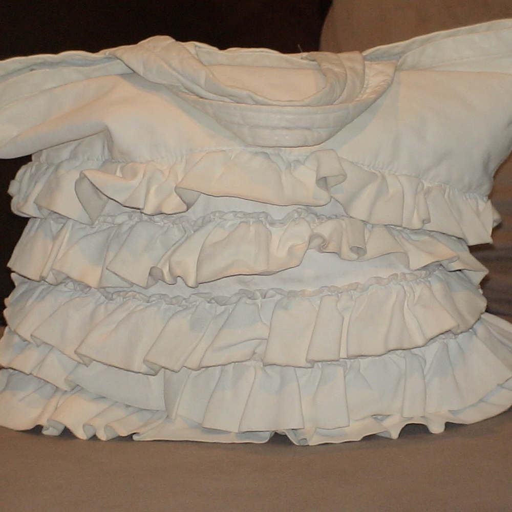 Comme des Garçons leather ruffle bag